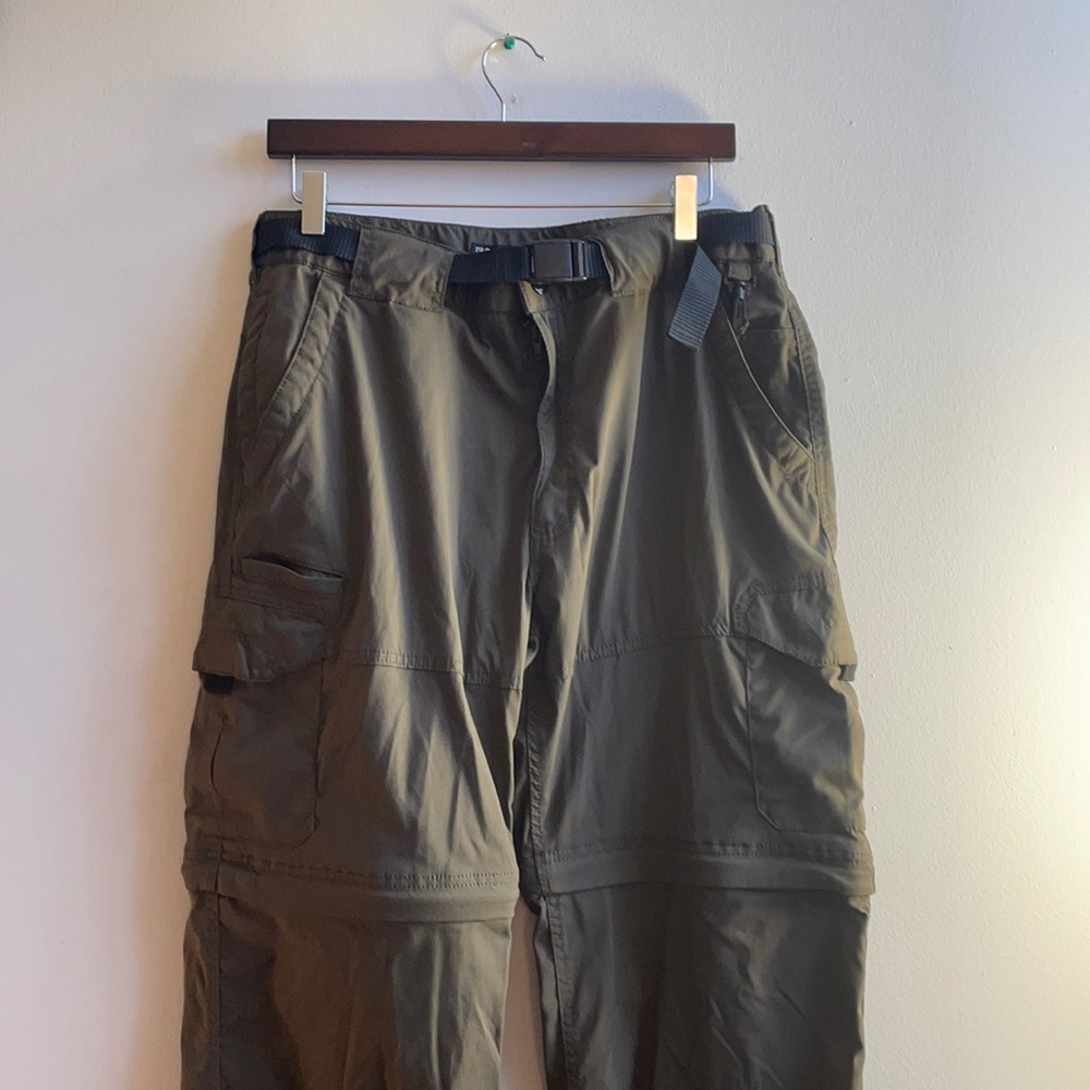 Green Convertible Pants BC Clothing Size Large 30